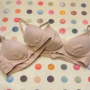 Set of two BOODY Soft Beige Seamless Comfort Bra Duo